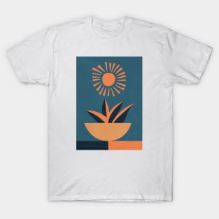 Sun, Plant, Retro Print, Boho, Botanical , Succulent T-Shirt